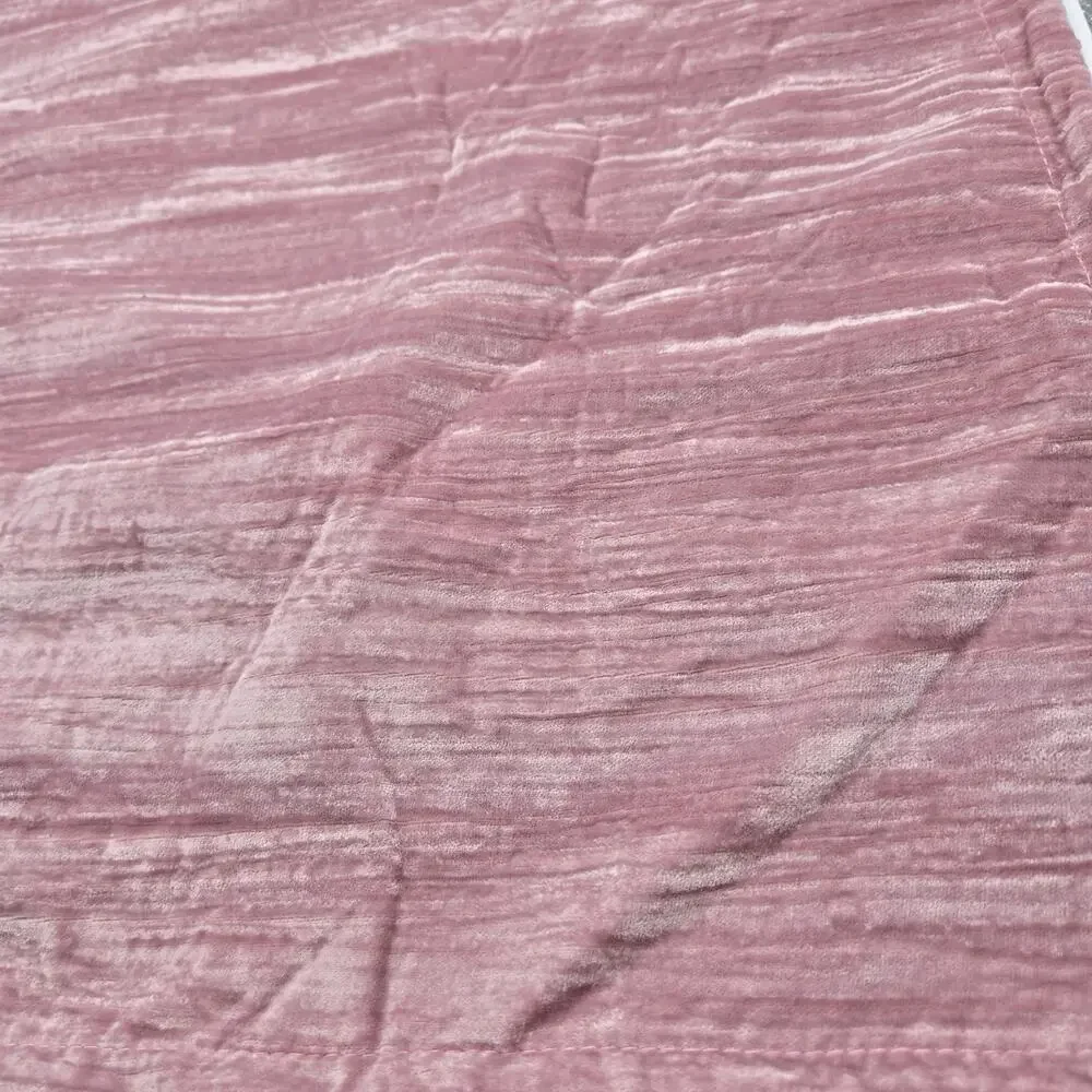 Crushed Velvet Pink Pillow Covers 23x23